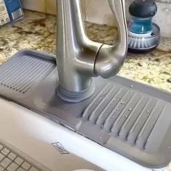 Universal avloppsmatta i silikon för diskho 45 x 14 cm BRUNBESTE BB-3329 grå