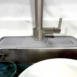 Universal avloppsmatta i silikon för diskho 45 x 14 cm BRUNBESTE BB-3329 grå