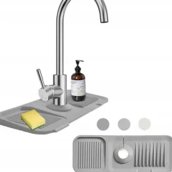 Universal avloppsmatta i silikon för diskho 45 x 14 cm BRUNBESTE BB-3329 grå