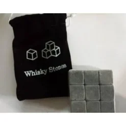 Uppfriskande isbitar - MOMENTUS - 9X - Täljsten - För whisky och vin - Återanvändbar