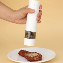 Uppladdningsbar Elektrisk Pepparkvarn - USB-laddning, Keramisk Kvarn, Portabel Kryddkvarn, kompatibel med alla kök