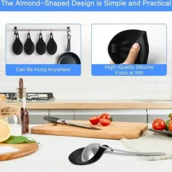 Uppställningsredskap - Huahao - HH-SpoonHolder - Silikon - Smutsavvisande - Lätt att rengöra