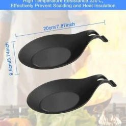 Uppställningsredskap - Huahao - HH-SpoonHolder - Silikon - Smutsavvisande - Lätt att rengöra