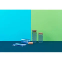 Uppsättning med 3 Burkar Fackelmann Tasty Green Grön 450 ml 3 Delar