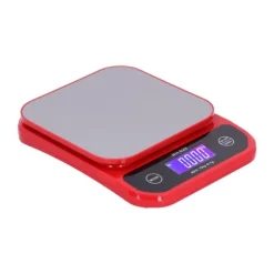 USB-laddningsvåg Vattentät köksvåg för bakning och mat Elektrisk viktmätning Röd 10kg/1g