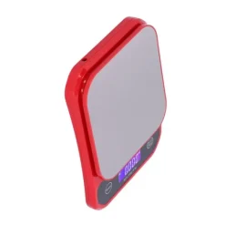 USB-laddningsvåg Vattentät köksvåg för bakning och mat Elektrisk viktmätning Röd 10kg/1g