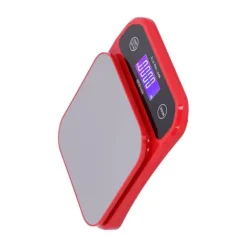 USB-laddningsvåg Vattentät köksvåg för bakning och mat Elektrisk viktmätning Röd 10kg/1g