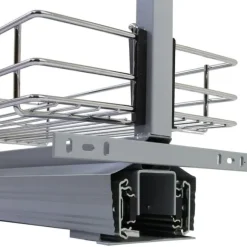 Utdragbart Köksskafferi med Justerbar Höjd– 46 cm (D) x 170-195 cm (H) | Mjuk stängning | MonsterShop