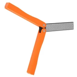 Utomhuscamping Hopfällbar Dubbelsidig 400/600# Slipsten Bryne Slipverktyg (Gul)