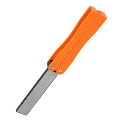 Utomhuscamping Hopfällbar Dubbelsidig 400/600# Slipsten Bryne Slipverktyg (Gul)