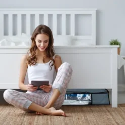 Vakuumförvaringspåse set, 140x80 cm, Grå