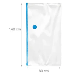 Vakuumförvaringspåse set, 140x80 cm, Grå
