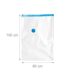 Vakuumförvaringspåse, 100x80 cm, Transparent