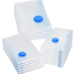 Vakuumpåsar för kläder - 20 stycken i 3 storlekar | Färg: Transparent | Storlek: Olika storlekar