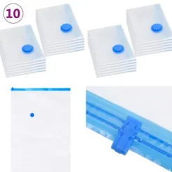 Vakuumpåsar till kläder 120x70 cm 10 st - Respåse - Respåsar - Home & Living