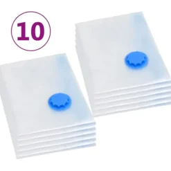 Vakuumpåsar till kläder 120x70 cm 10 st - Respåse - Respåsar - Home & Living