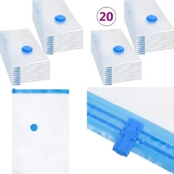 Vakuumpåsar till kläder 60x40 cm 20 st - Respåse - Respåsar - Home & Living