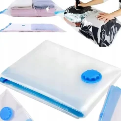 Vakuumpåse Återanvändbar Vakuumfilmpåse för kläder Sängkläder 50x70