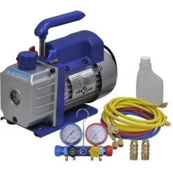 Vakuumpump 1-stegs med 4-vägs grenrörsmätare