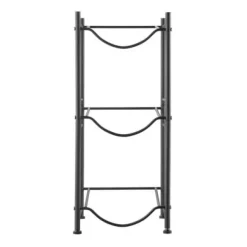 Vattenflaskställ, 33,2x33x74,6 cm, Svart, Järn