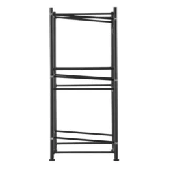 Vattenflaskställ, 33,2x33x74,6 cm, Svart, Järn