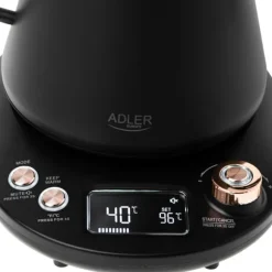 Vattenkokare med lång pip LED-display och temperaturkontroll 1,0L