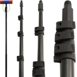 Vattenmatat Teleskopskaft för Fönsterrengöring m. Tillbehör 7,35 m