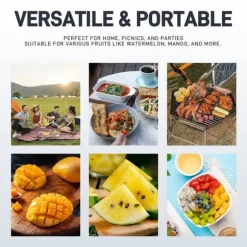 Vattenmelon vattenmelonskärare Skärare Frukter Gaffel Köksverktyg