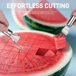 Vattenmelon vattenmelonskärare Skärare Frukter Gaffel Köksverktyg