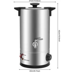 Vaxinsprutningsmaskin, 10,5qt kapacitet, justerbar temperaturkontroll, rostfritt stålmaterial, elektrisk strömkälla