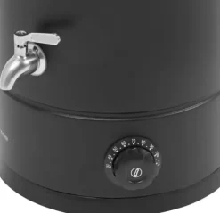 Vaxsmältare för ljustillverkning - Elektrisk vaxgryta 12 l - 1800 W - SUS304 rostfritt stål - Justerbar 30–110°C - Spänning 220–240 V, 50 Hz - Svart | CDON