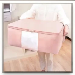 Överdrag för undersängkläder, klädpåse, mjuk rosa S