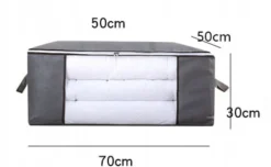 ÖVERDRAG TILL SÄNGÖVERDRAG TÄCKA för FÖRVARING Kuddar FILTAR Fönster 70x50x30cm