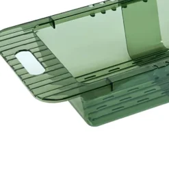 Över-The-Shin-sil Infällbar Design Transparent Snabbdränering Hållbar PET-Disksil Transparent Grön Sil med Infällbar Design