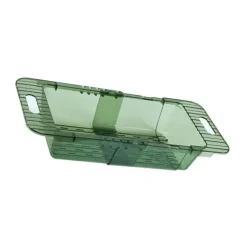 Över-The-Shin-sil Infällbar Design Transparent Snabbdränering Hållbar PET-Disksil Transparent Grön Sil med Infällbar Design