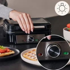 Våffeljärn - ZEEGMA - Gofree Chef - 1200 W - Non-stick beläggning - 2 våfflor