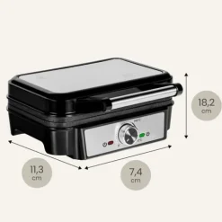 Våffeljärn - ZEEGMA - Gofree Chef - 1200 W - Non-stick beläggning - 2 våfflor