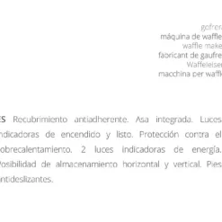 Våffeljärn, Non-stick beläggning, Överhettningsskydd,Våffla våffla 5, EU