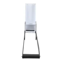 Väggmonterad burkkross stark metall, mjukt handtag halkfri matta Lättkrossande burkkross för plåtbjörn, burk vit