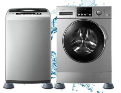 Vibrationsdämpande fötter till tvättmaskin/torktumlare Grå 8-pack