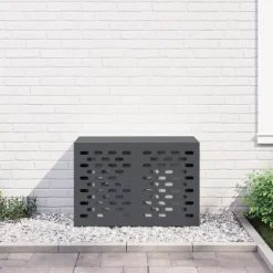 vidaXL Antracit Stål 90 x 40 x 60 cm Hållbar Luftkonditioneringsskydd