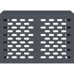 vidaXL Antracit Stål 90 x 40 x 60 cm Hållbar Luftkonditioneringsskydd