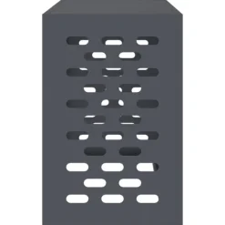 vidaXL Antracit Stål 90 x 40 x 60 cm Hållbar Luftkonditioneringsskydd