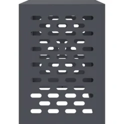 vidaXL Antracit Stål 100 x 50 x 70 cm Hållbart AC-skydd Rektangulärt