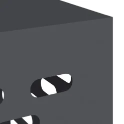 vidaXL Antracit Stål 100 x 50 x 70 cm Hållbart AC-skydd Rektangulärt