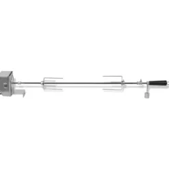 vidaXL BBQ-grillspett med professionell motor stål 900 mm - Grillugnar & ugnar med roterande stekspett