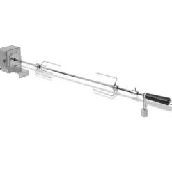 vidaXL BBQ-grillspett med professionell motor stål 900 mm - Grillugnar & ugnar med roterande stekspett