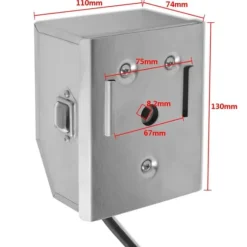 vidaXL BBQ-grillspett med professionell motor stål 900 mm - Grillugnar & ugnar med roterande stekspett