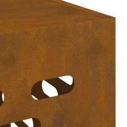 vidaXL Corten stål Väderbeständigt stål 110 x 50 x 80 cm Hållbar