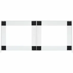 vidaXL Dubbel förhöjningssockel för tvättmaskin och torktumlare vit